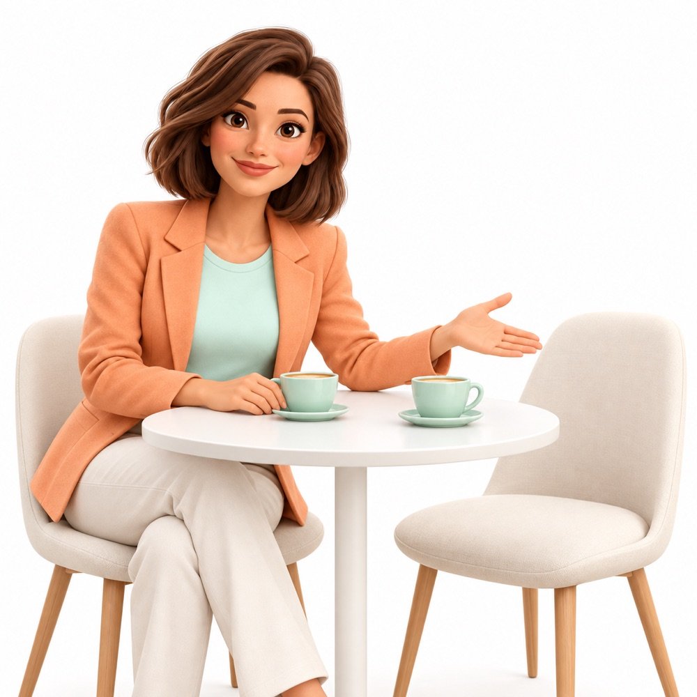 Onze gastvrouw nodigt je uit voor een gesprek aan tafel